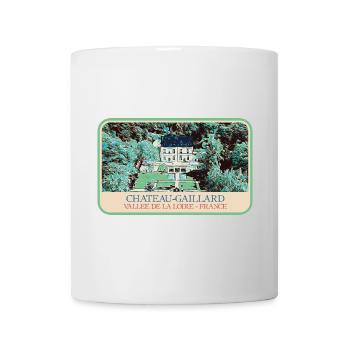 Illustration Château-Gaillard, Loire Valley - Mug - white - Front