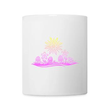 Easter Easter Eggs in the Grass - Mug - white - Front