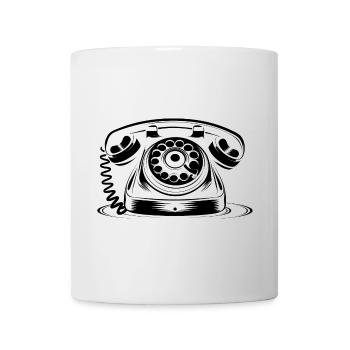 Oldschool Phone Drawing - Mug - white - Front