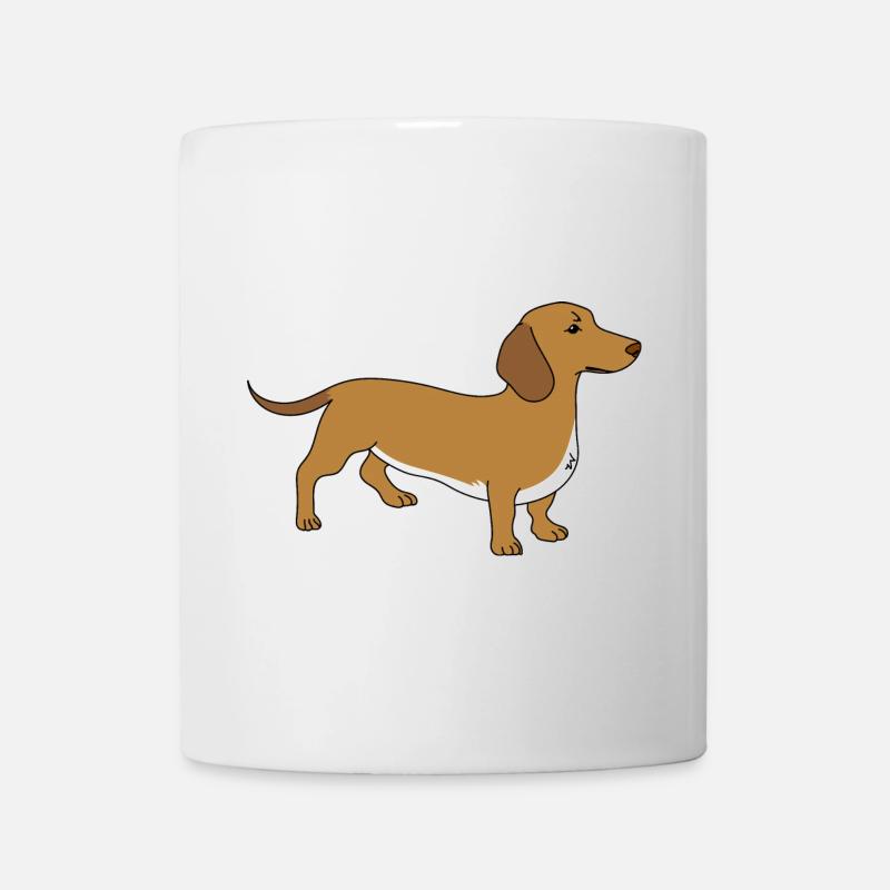 Dackel - Tasse - Weiß