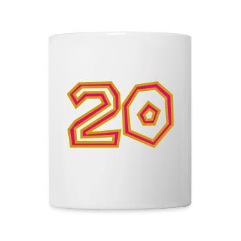 20. 20 YEARS. 20th ANNIVERSARY. 20TH ANNIVERSARY. - Mug - white - Front
