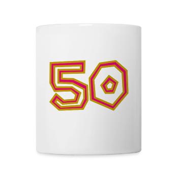 50. 50 YEARS. 50th ANNIVERSARY. 50TH ANNIVERSARY. - Mug - white - Front