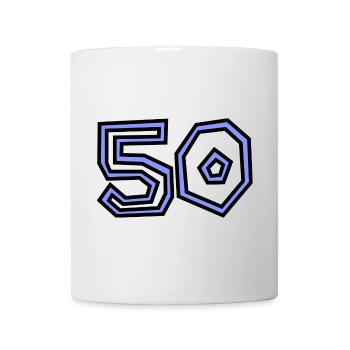 50. 50 YEARS. 50th ANNIVERSARY. 50TH ANNIVERSARY. - Mug - white - Front