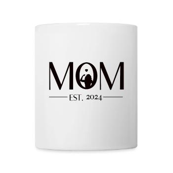 Mom to be - Mama est. 2024. Werdende Mutter - Tasse - Weiß - Vorne