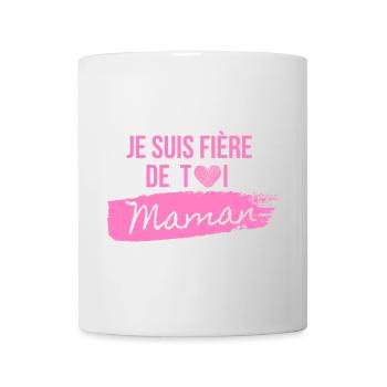 Rosa Herz Mama Pride T-Shirt - Tasse - Weiß - Vorne