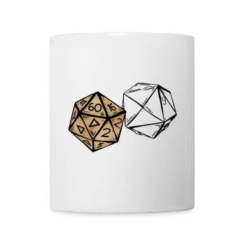 Sketch of a role-playing cube painted RPG - Mug - white - Front