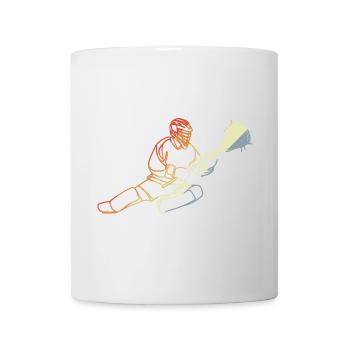 Lacrosse Goaltender Vintage - Mug - white - Front