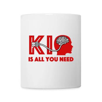 KI ist alles was du brauchst - Tasse - Weiß - Vorne