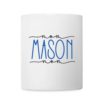 Maurer stolze Mama süßes Geschenk - Tasse - Weiß - Vorne
