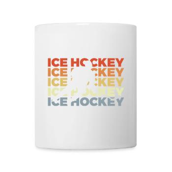 Look vintage de hockey sur glace - Mug blanc - blanc - Devant