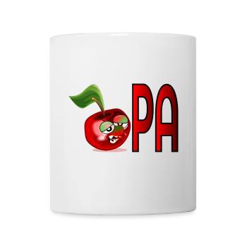 Schriftzug OPA - Großvater - Großpapa Rentner - Tasse - Weiß - Vorne