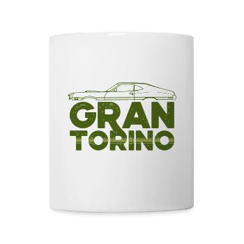 Voiture classique de style rétro Gran Torino - Mug blanc - blanc - Devant