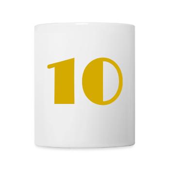 10. 10 YEARS. 10th ANNIVERSARY. 10 YEAR ANNIVERSARY. - Mug - white - Front