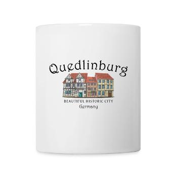 Quedlinburg, Welterbestadt, Deutschland - Tasse - Weiß - Vorne