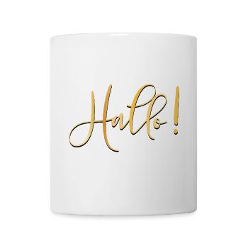 BEGRÜßUNG GRUß HALLO - Tasse - Weiß - Vorne