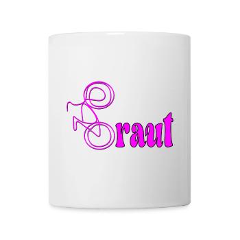 JUNGGESELLINNENABSCHIED FAHRRAD RAD JGA BRAUT - Tasse - Weiß - Vorne