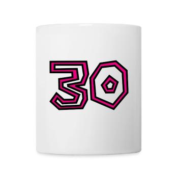 30. 30 YEARS. 30th ANNIVERSARY. 30 YEARS ANNIVERSARY. - Mug - white - Front