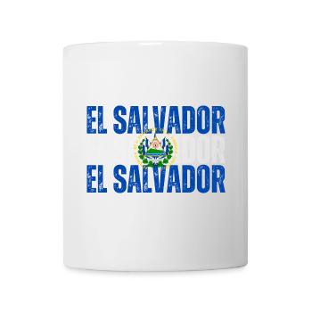 Flag of El Salvador, Salvadoran pride - Mug - white - Front