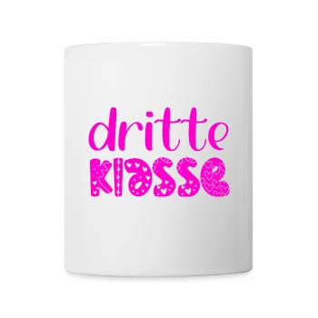 Grundschule 3. Klasse - Dritte Schulklasse - Tasse - Weiß - Vorne