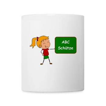 Einschulung ABC Schütze - Tasse - Weiß - Vorne