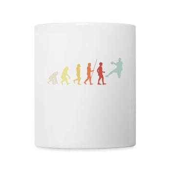 Handball Evolution Retro Gift Handball Player - Mug - white - Front