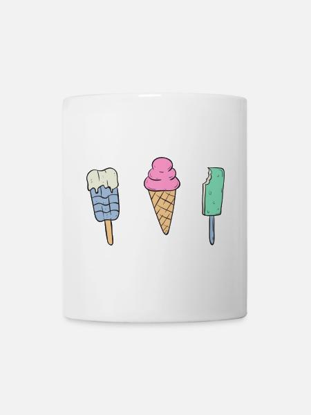 Süßes Eis - Tasse - Weiß