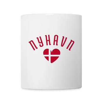 Nyhavn Danish Heart Design - Mug blanc - blanc - Devant