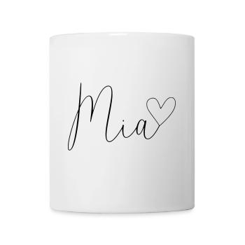 Mia surname First name Girl - Mug - white - Front