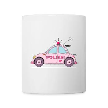 Police Car Pink - Mug - white - Front