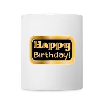 HAPPY BIRTHDAY WISHES - CONGRATULATIONS - Mug - white - Front