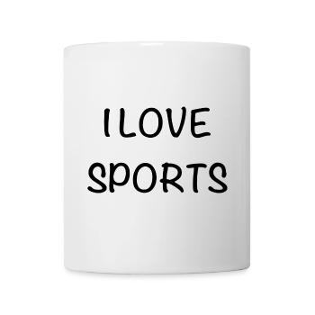I love sports - Mug - white - Front