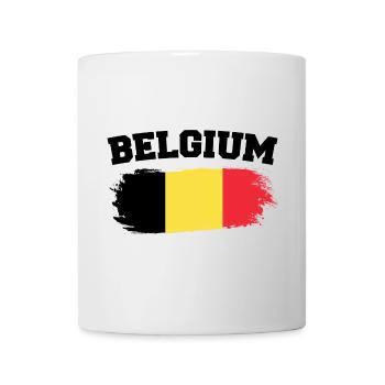 Vintage Drapeau Belgique Rétro Belge - Mug blanc - blanc - Devant