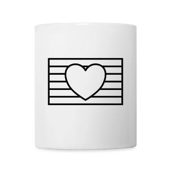 Drapeau de la Gay Pride - Mug blanc - blanc - Devant