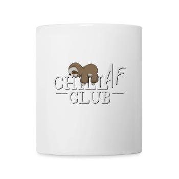 Chill AF Club ! Ne rien faire de luxe Chiller Paresseux - Mug blanc - blanc - Devant