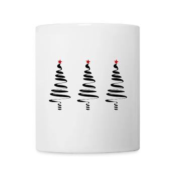 TANNE. WEIHNACHTEN. FROHE WEIHNACHTEN. ALLES GUTE ZUM NEUEN JAHR - Tasse - Weiß - Vorne