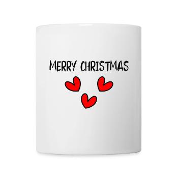 WEIHNACHTEN. FROHE WEIHNACHTEN. FROHE WEIHNACHTEN. NEUJAHRSTAG - Tasse - Weiß - Vorne