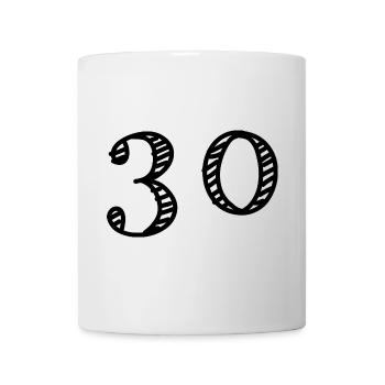 30. 30 YEARS. 30th ANNIVERSARY. 30 YEARS ANNIVERSARY. - Mug - white - Front