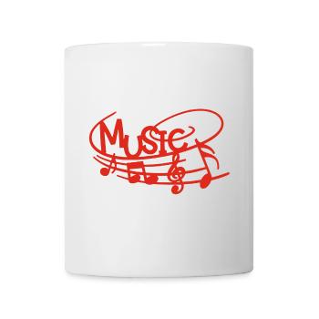 Music in the skin (red) - Mug - white - Front