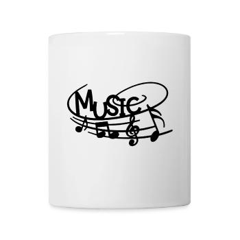 Music in the Skin (Black) - Mug - white - Front