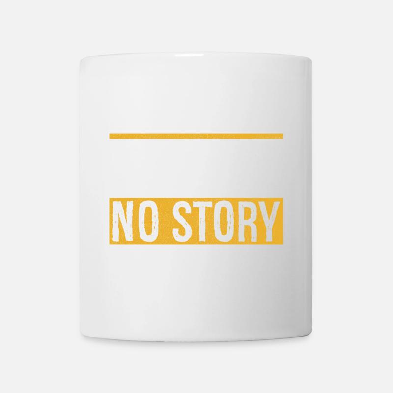 no risk no story - Tasse - Weiß