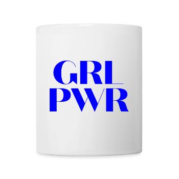 GRL PWR, motivational statement quote - Mug - white - Front