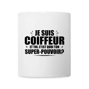 Ich bin Friseur. Was ist deine Superkraft? - Tasse - Weiß - Vorne