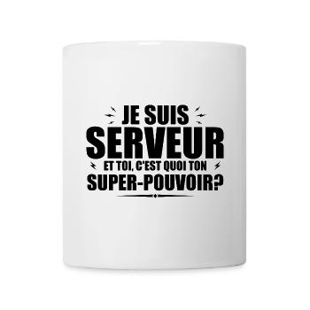 Ich bin Kellner. Was ist deine Superkraft? - Tasse - Weiß - Vorne