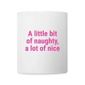 Un peu de coquin, beaucoup de beau rose - Mug blanc - blanc - Devant