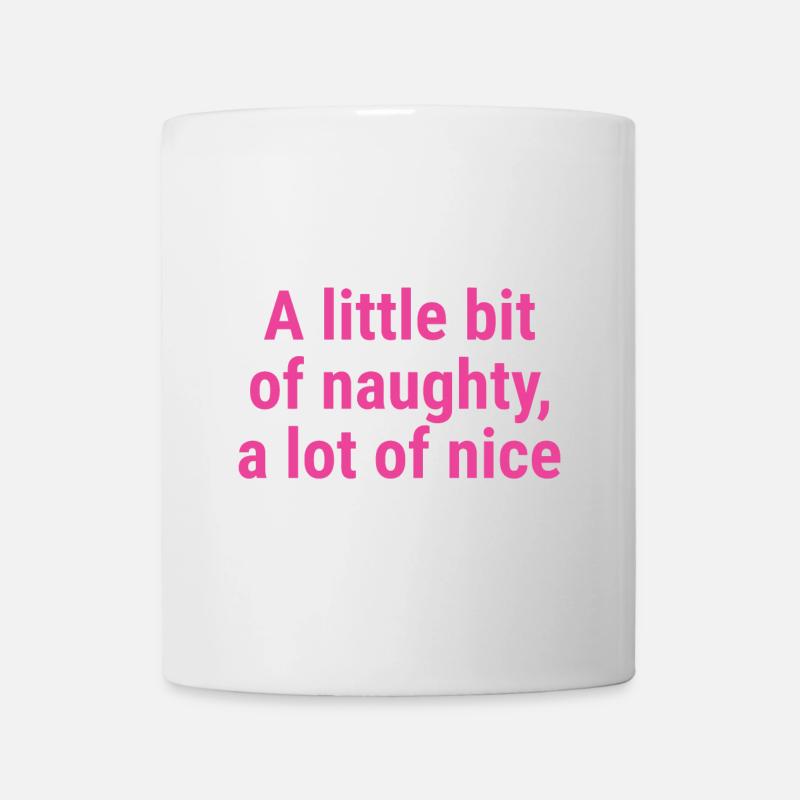 Un peu de coquin, beaucoup de beau rose - Mug blanc - blanc