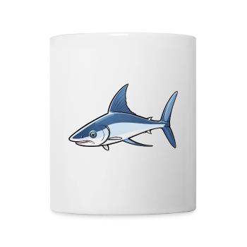 Cooler Cartoon Schwertfisch - Tasse - Weiß - Vorne