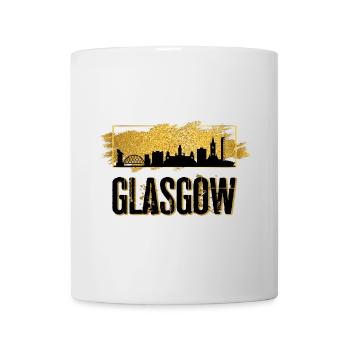 Glasgow Écosse City Skyline Love Gold - Mug blanc - blanc - Devant
