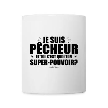 Ich bin Fischer. Was ist deine Superkraft? - Tasse - Weiß - Vorne