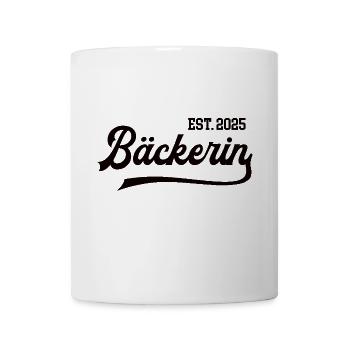 Bäckerin 2025 Ausbildung Prüfung Bäckerin Lehre - Tasse - Weiß - Vorne
