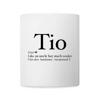 Tio Definition Funny Father's Day - Spanish Uncle - Mug blanc - blanc - Devant